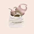 Duo Set silicon plate bowl cup 3-in-1 bib spoon 100% food-grade silicone 6+ months
