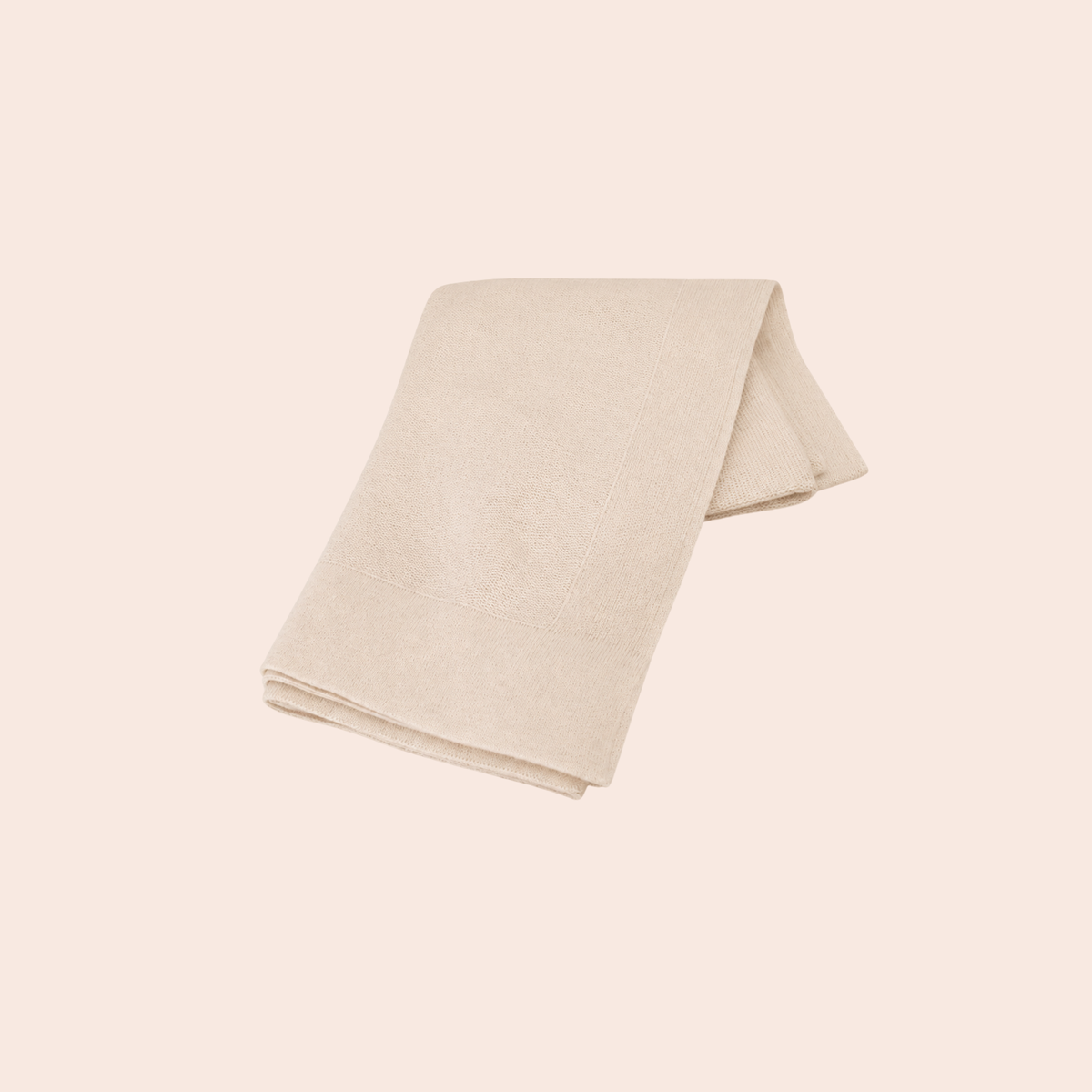 Knitted Blanket Suitable from birth Oat