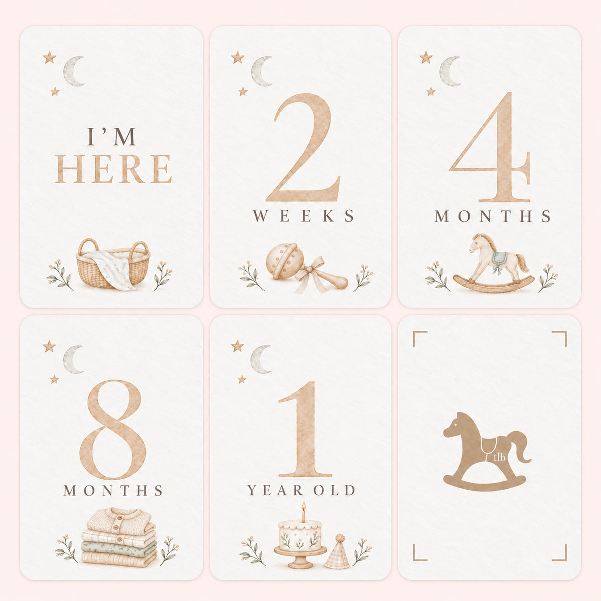 Milestones Cards 16 Cards I'm here