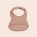 Silicone Bib 6+ months Light Coffee 